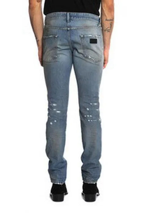 Just Cavalli Distressed Slim Fit Jeans
