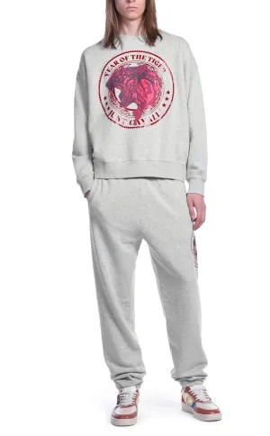 Just Cavalli Graphic Printed Crewneck Sweater