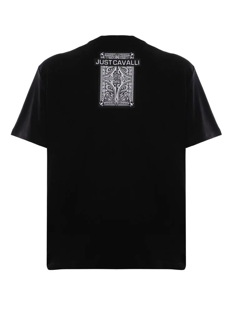 Just Cavalli Graphic Printed Crewneck T-Shirt