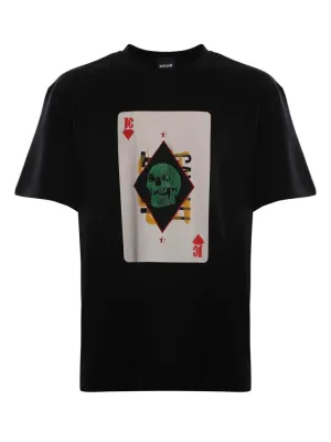 Just Cavalli Graphic Printed Crewneck T-Shirt