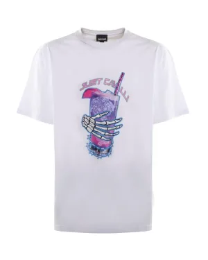 Just Cavalli Graphic Printed Crewneck T-Shirt