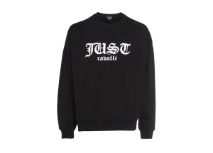 Just Cavalli Logo Print Crewneck Sweater