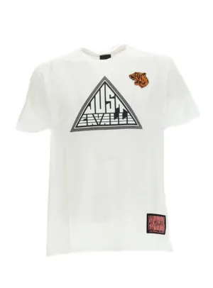 Just Cavalli Logo Printed Crewneck T-Shirt