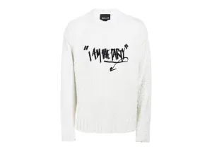 Just Cavalli Slogan Embroidered Knitted Sweater