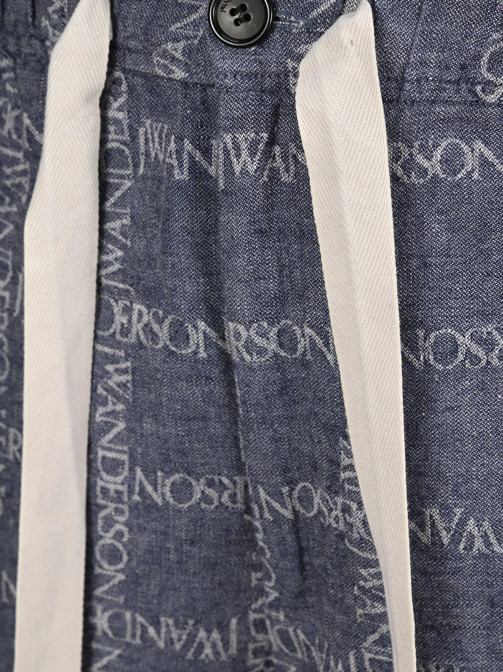 JW Anderson All-Over Logo Print Wide Leg Shorts