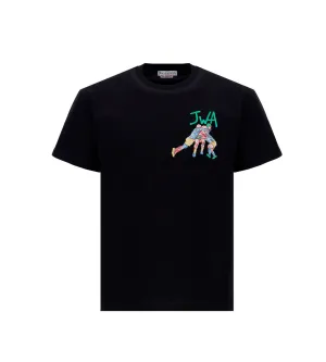 JW Anderson Logo Embroidered Crewneck T-Shirt