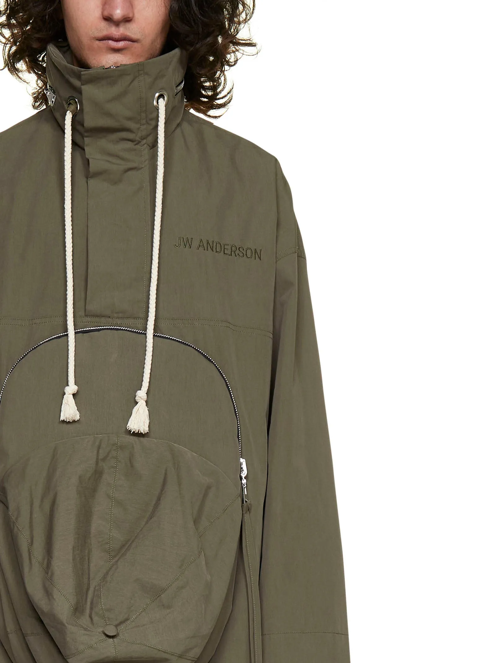 JW Anderson Zip Detailed Drawstring Jacket