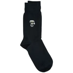 Karl Lagerfeld Graphic Logo Print High-Ankle Socks