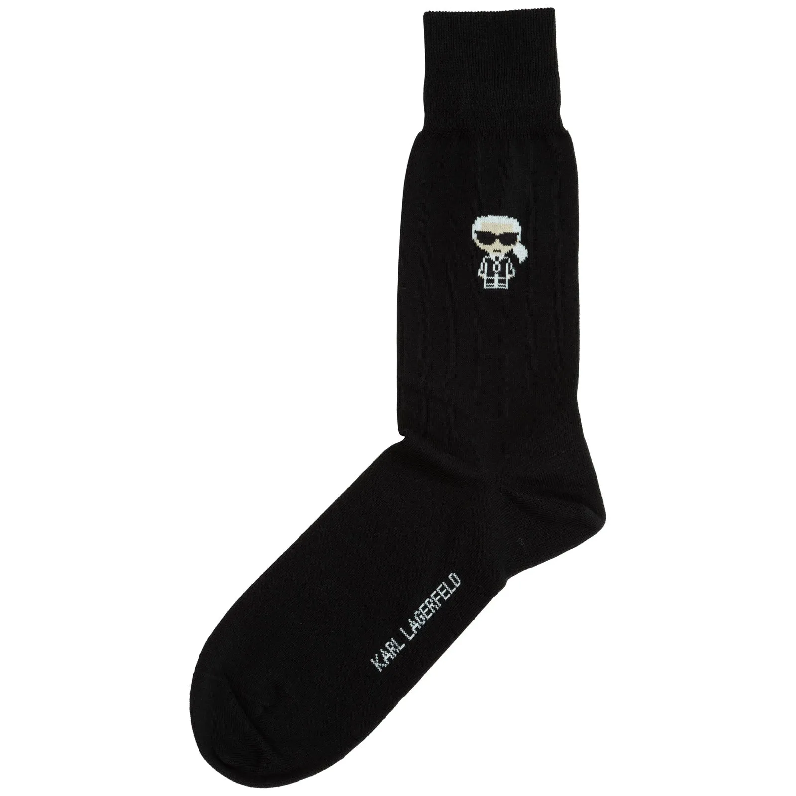 Karl Lagerfeld Graphic Logo Print High-Ankle Socks