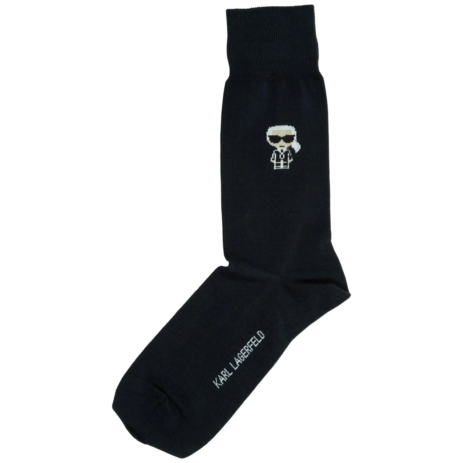 Karl Lagerfeld Graphic Logo Print High-Ankle Socks