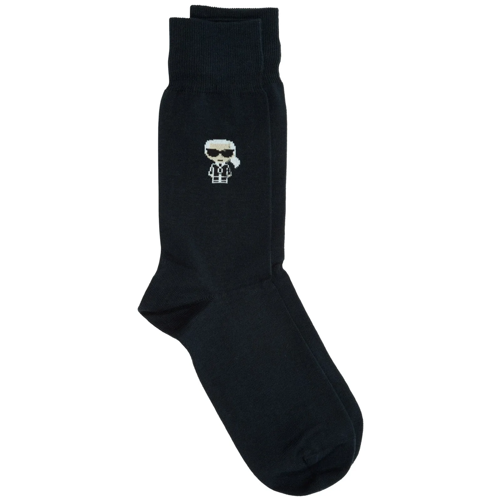 Karl Lagerfeld Graphic Logo Print High-Ankle Socks