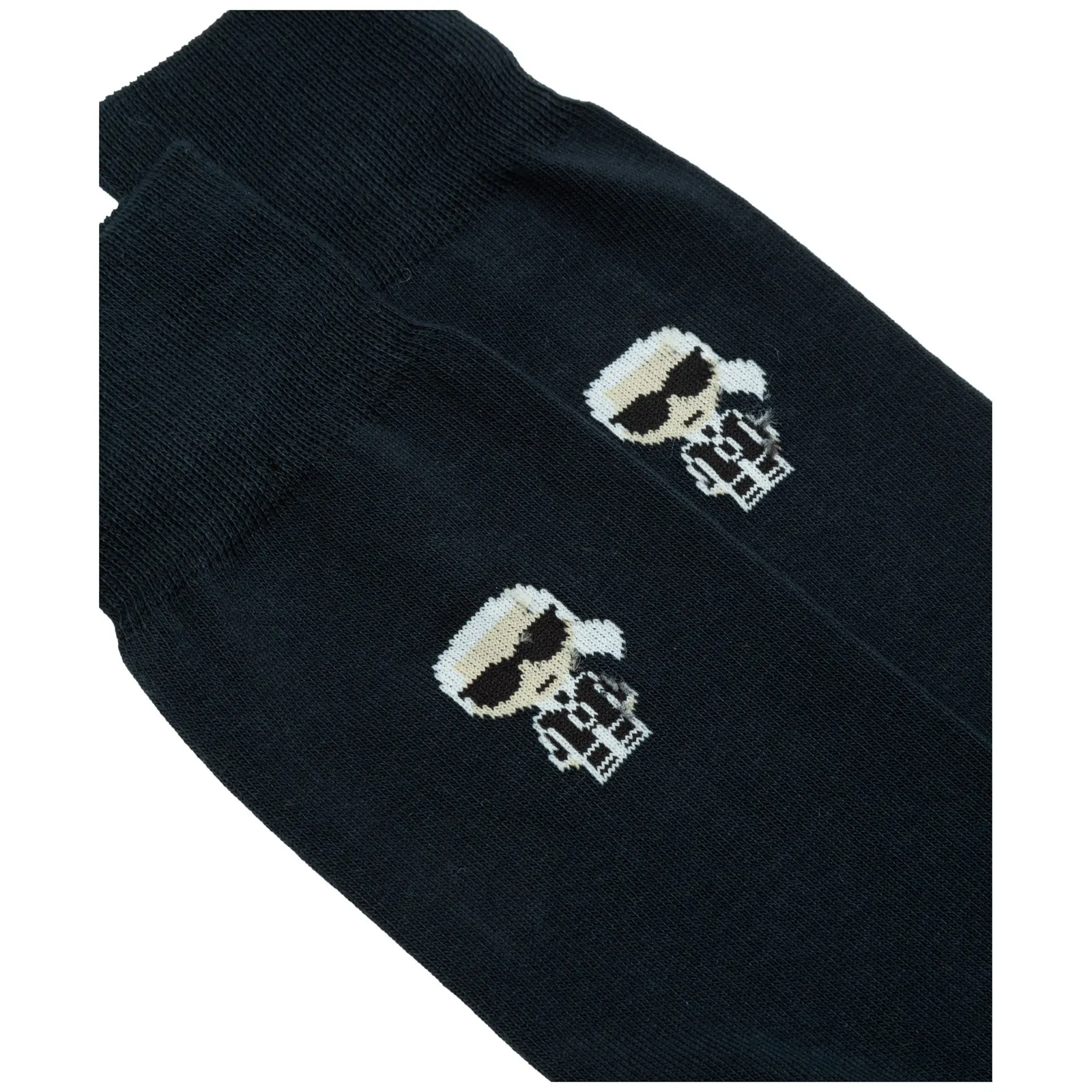 Karl Lagerfeld Graphic Logo Print High-Ankle Socks