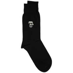 Karl Lagerfeld Graphic Logo Print High-Ankle Socks