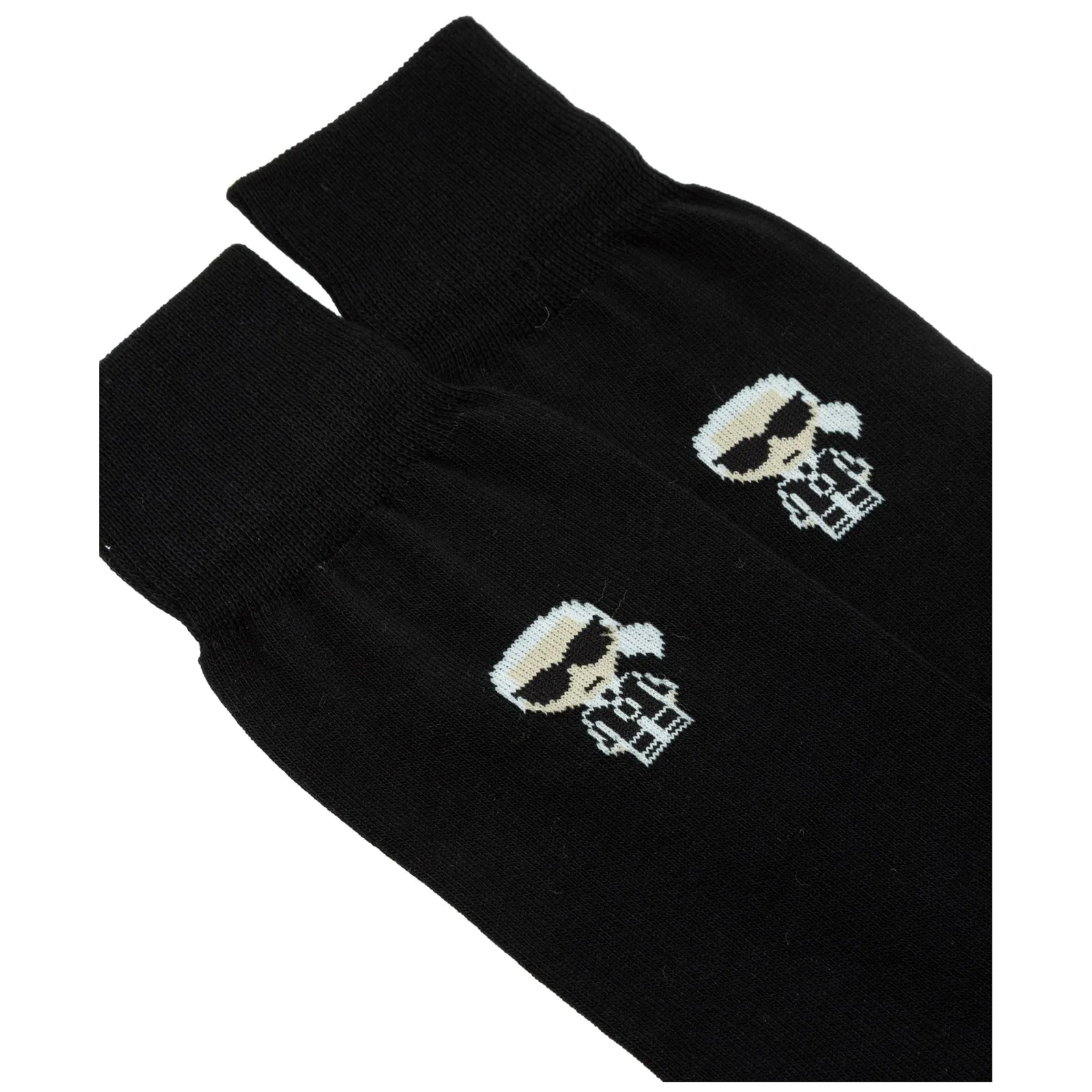 Karl Lagerfeld Graphic Logo Print High-Ankle Socks