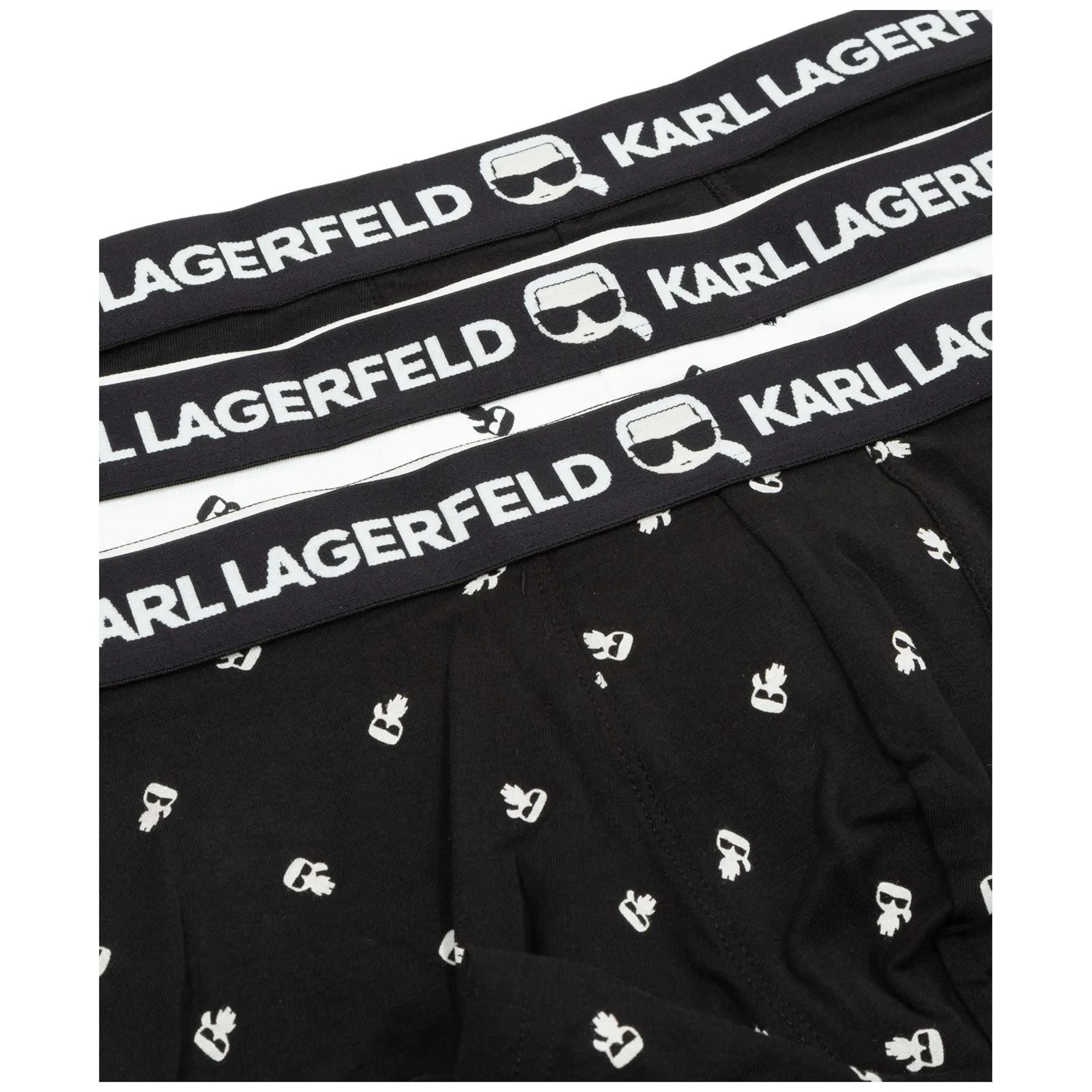 Karl Lagerfeld Ikonik Logo-Print Boxers (Pack of Three)