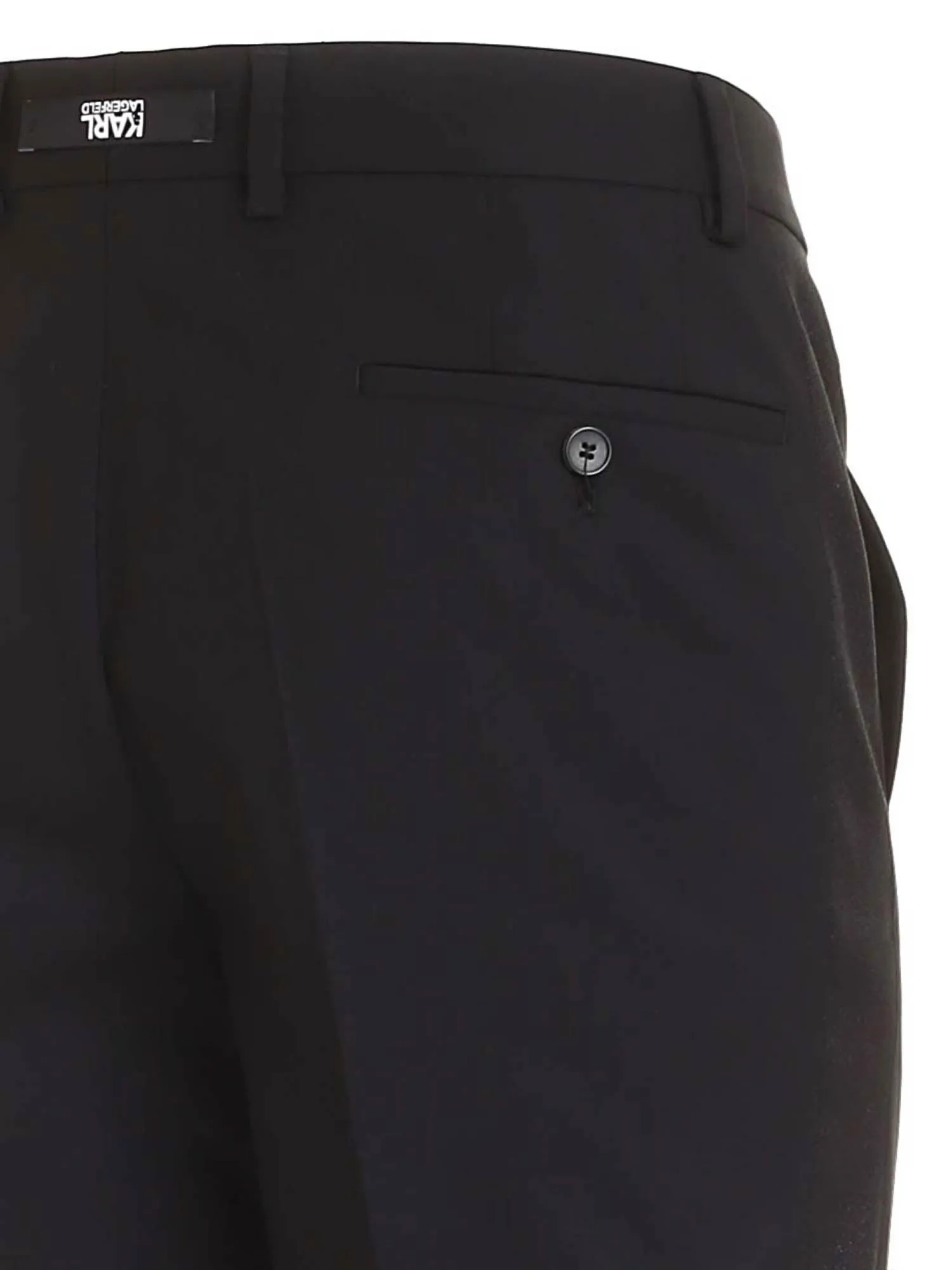 Karl Lagerfeld Logo Detailed Tailored Pants