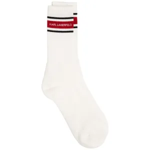Karl Lagerfeld Logo Print High-Ankle Socks