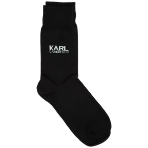 Karl Lagerfeld Logo Print High-Ankle Socks