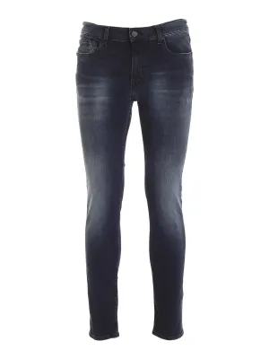 Karl Lagerfeld Straight Leg Low Waist Jeans
