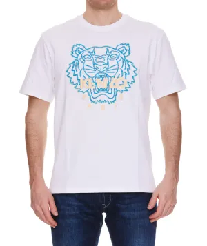 Kenzo Logo Embroidered Crewneck T-Shirt