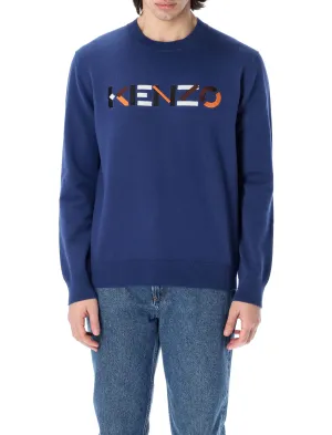 Kenzo Logo Ribbed Crewneck Sweater