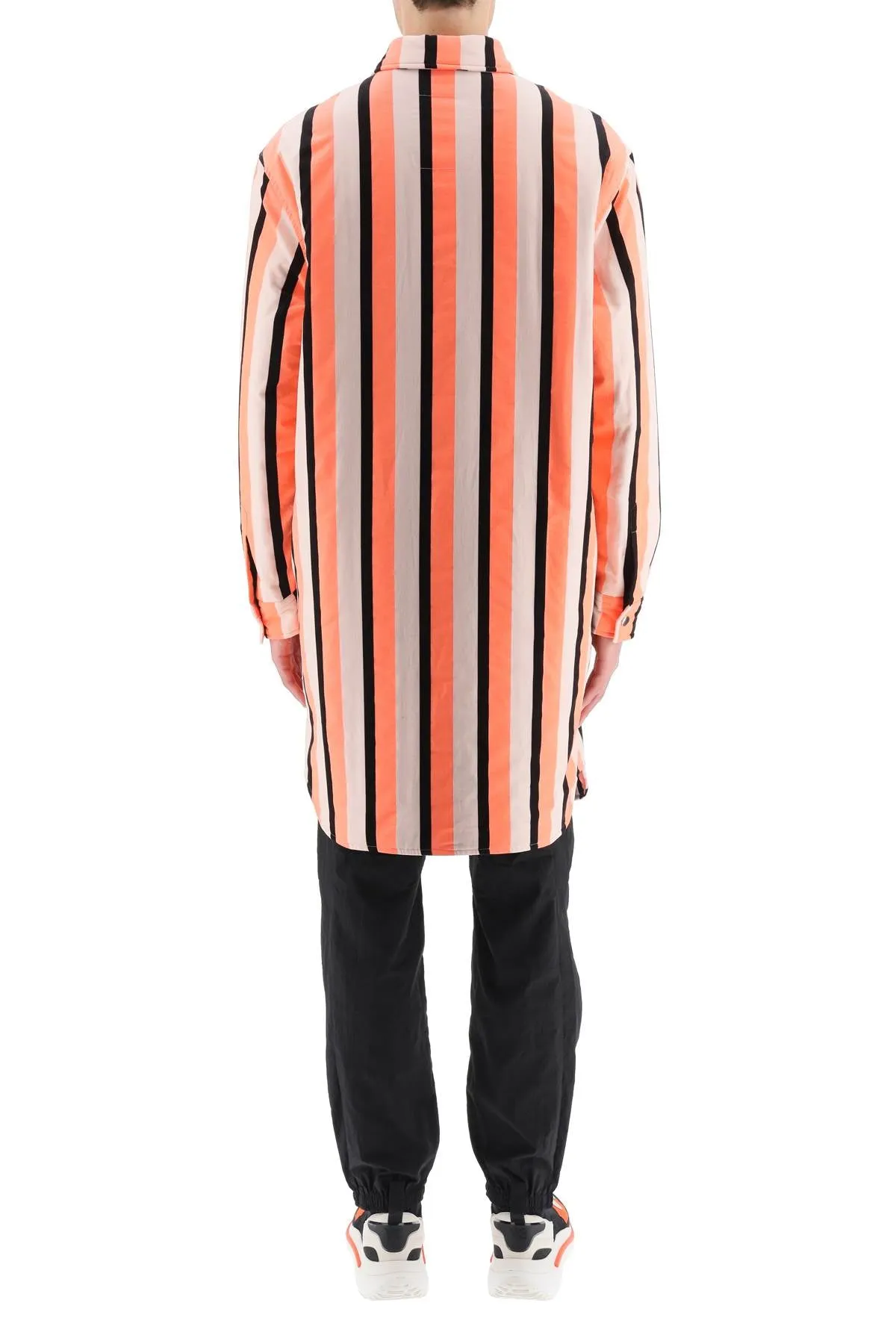 Kenzo Striped Padded Long Coat