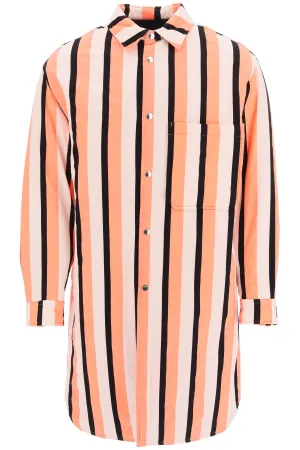 Kenzo Striped Padded Long Coat
