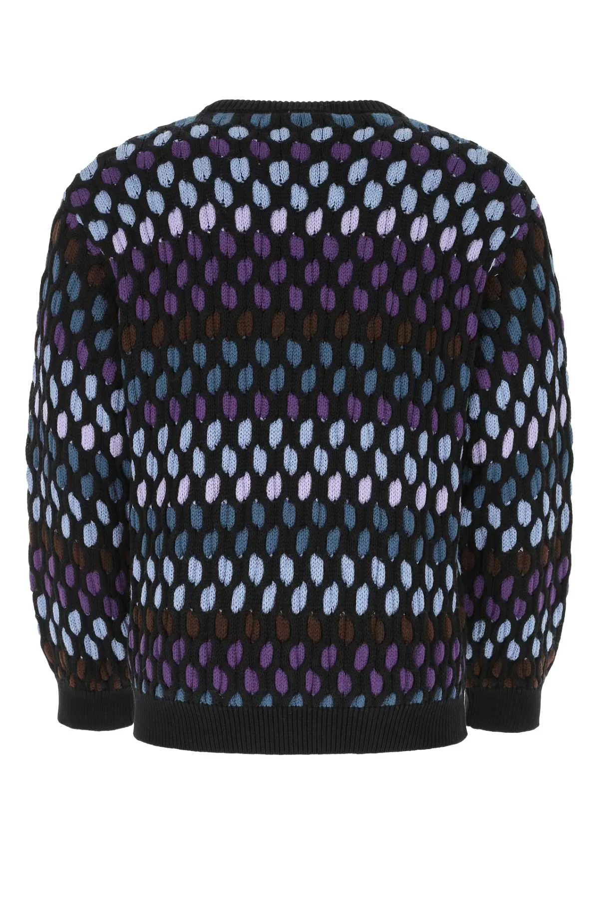 Koch Colour-Block Knitted Crewneck Jumper