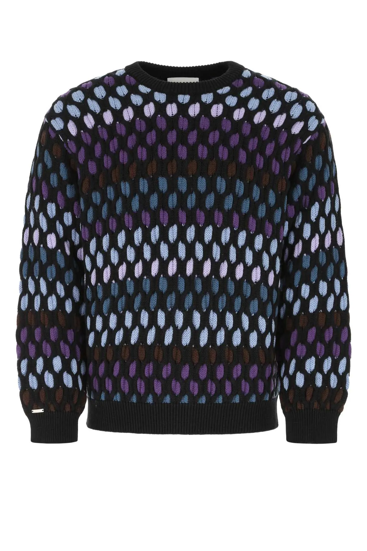 Koch Colour-Block Knitted Crewneck Jumper