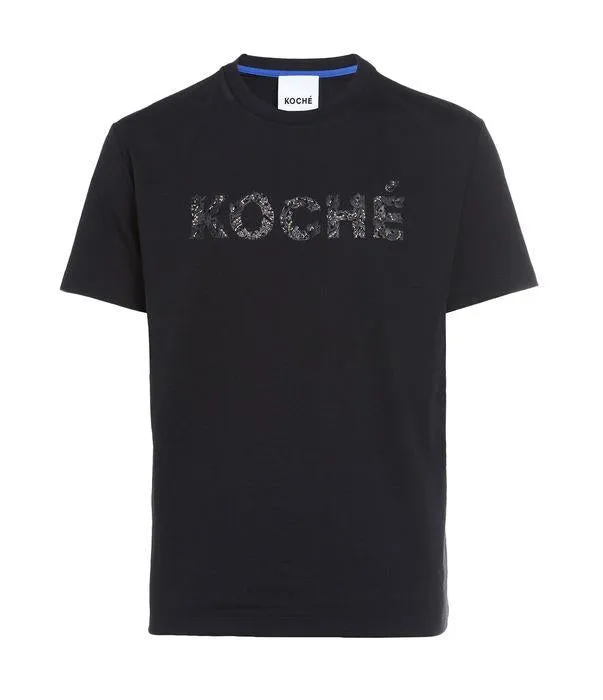 Koch Logo Embellished Crewneck T-Shirt