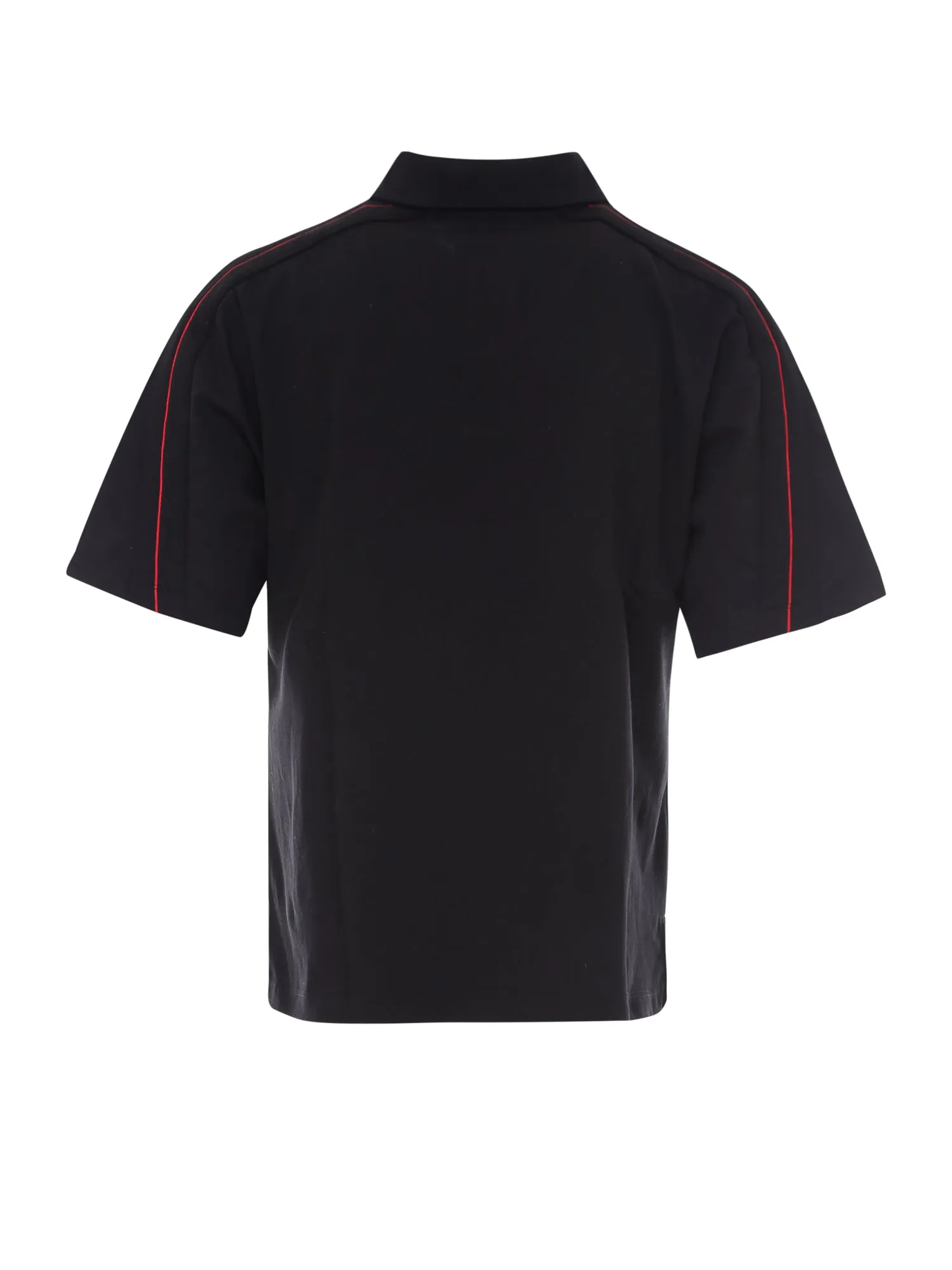Koch Logo Embroidered Short-Sleeved Polo Shirt