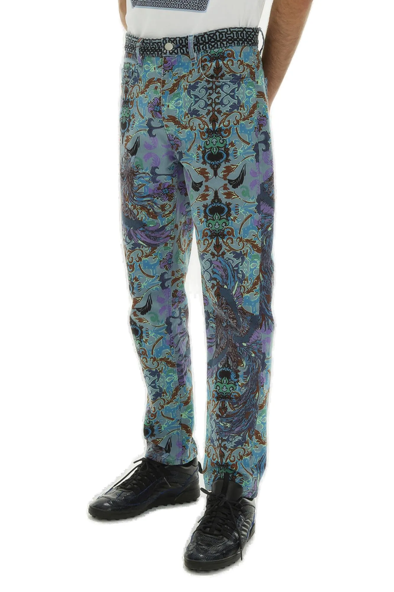 Koch Phoenix Printed Slim Cut Jeans