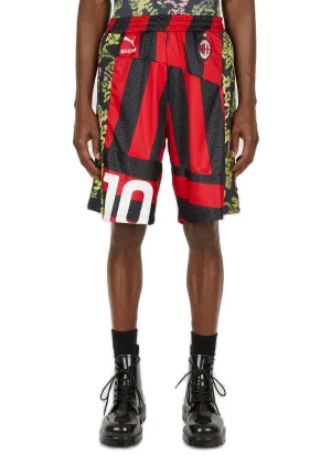 Koch Upcycled Color-Block Shorts