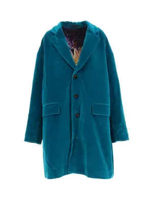 Lanvin Buttoned Velvet Coat