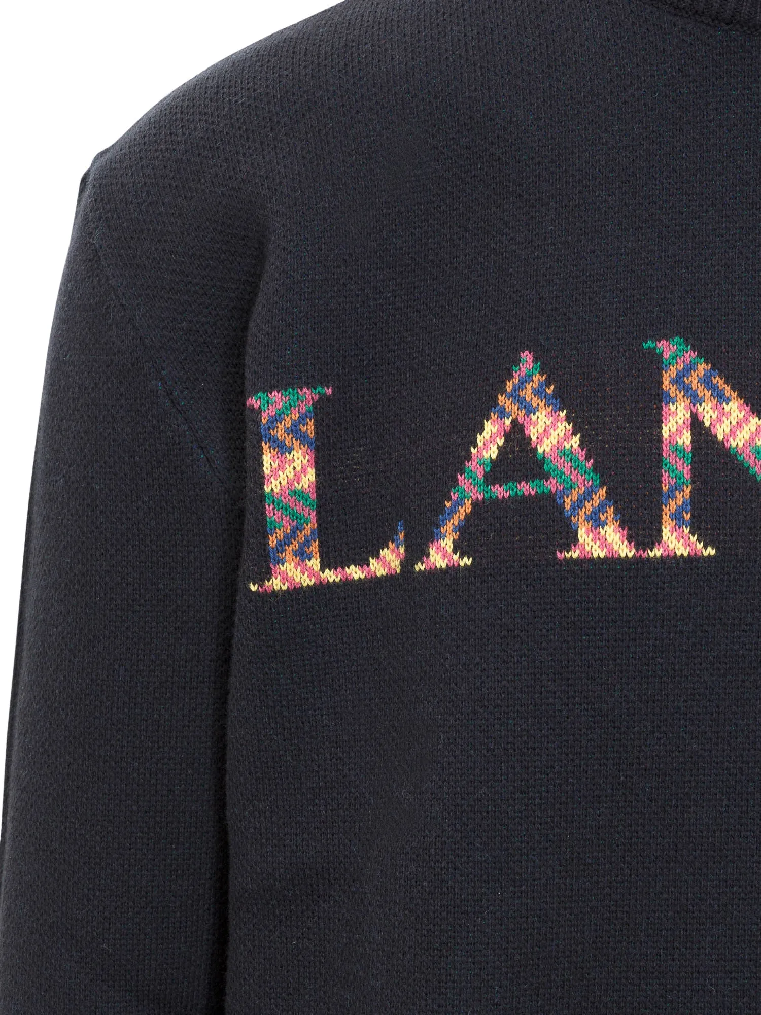 Lanvin Logo Intarsia Crewneck Sweater