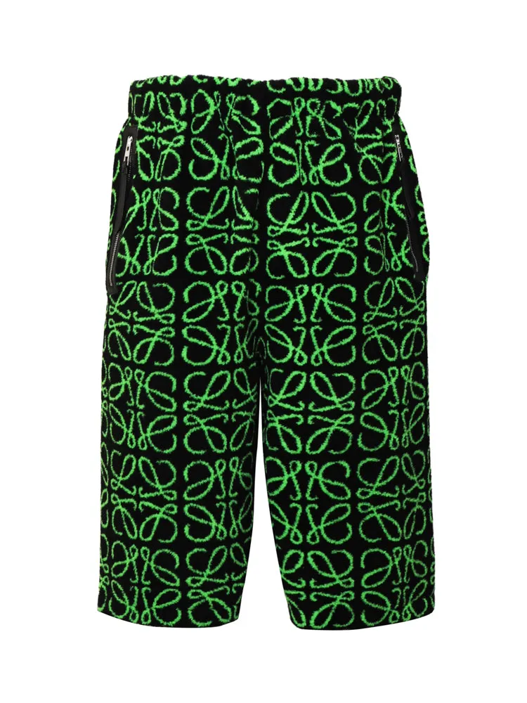 Loewe Anagram Jacquard Straight Leg Shorts