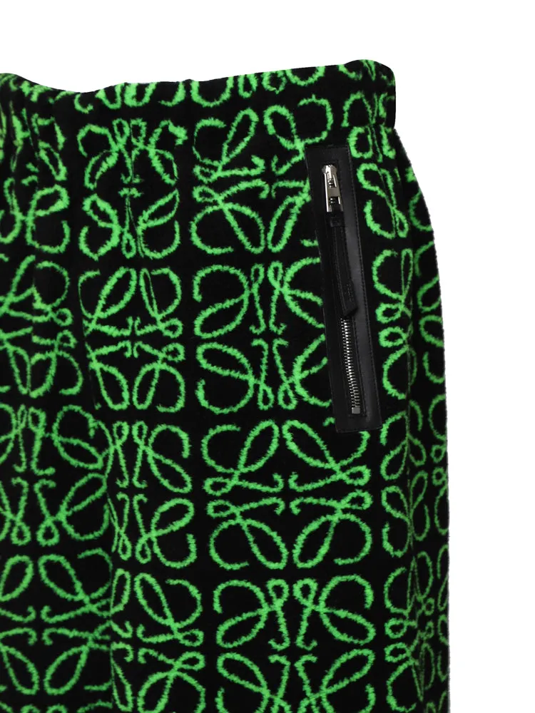 Loewe Anagram Jacquard Straight Leg Shorts