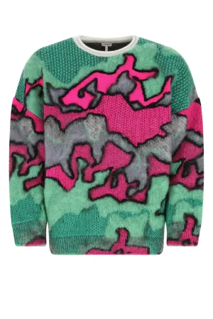 Loewe Camouflage Crewneck Sweater