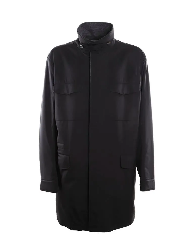 Loro Piana High Neck Long-Sleeved Coat