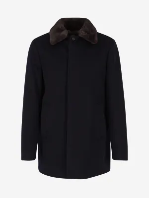 Loro Piana Removable Collar Buttoned Coat