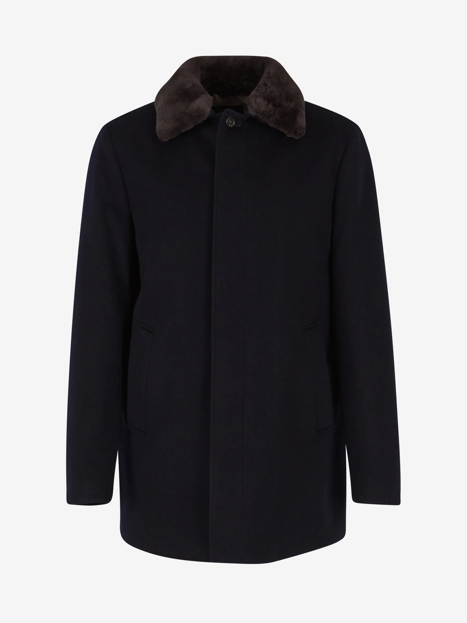 Loro Piana Removable Collar Buttoned Coat