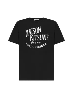 Maison Kitsun Logo Print Crewneck T-Shirt