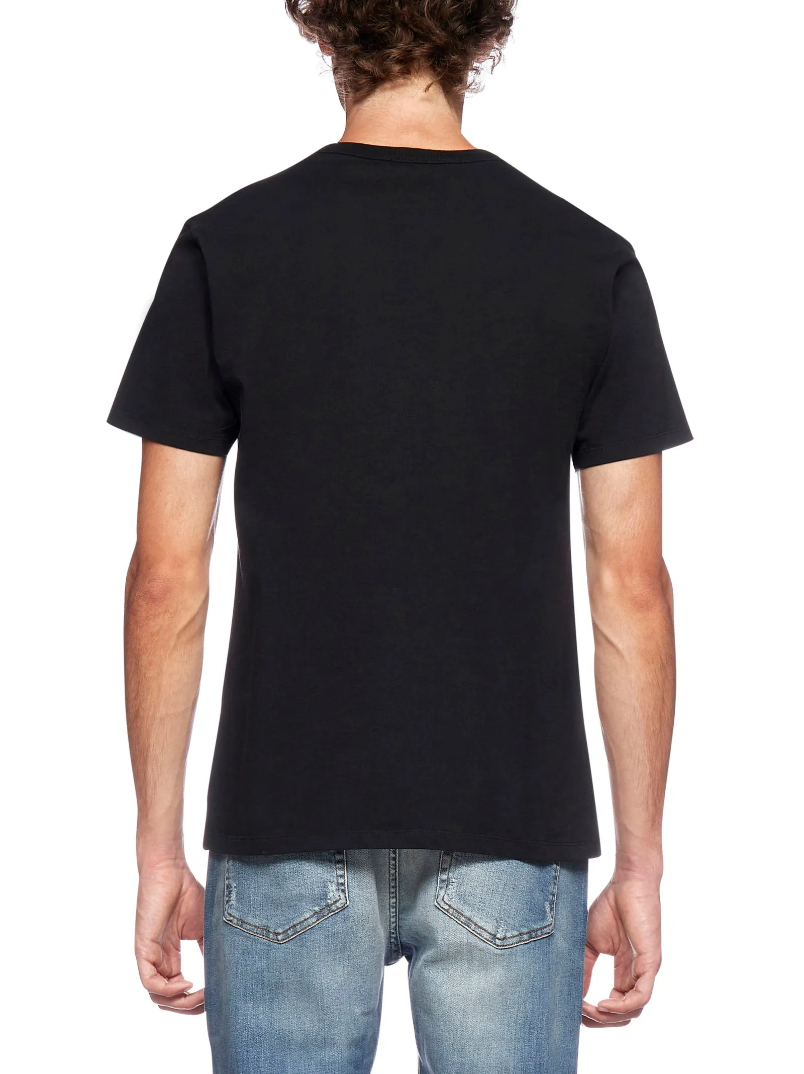 Maison Kitsun Logo Print Crewneck T-Shirt