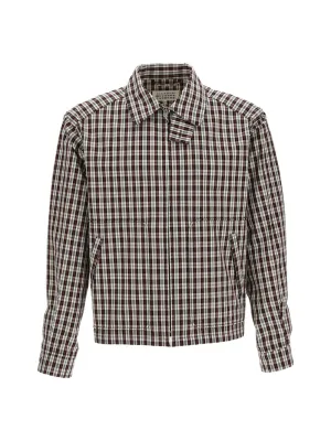 Maison Margiela Checked Zip-Up Jacket