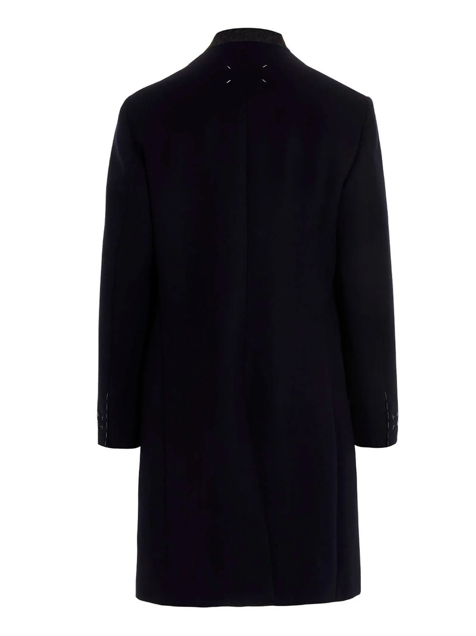 Maison Margiela Collarless Single Breasted Coat