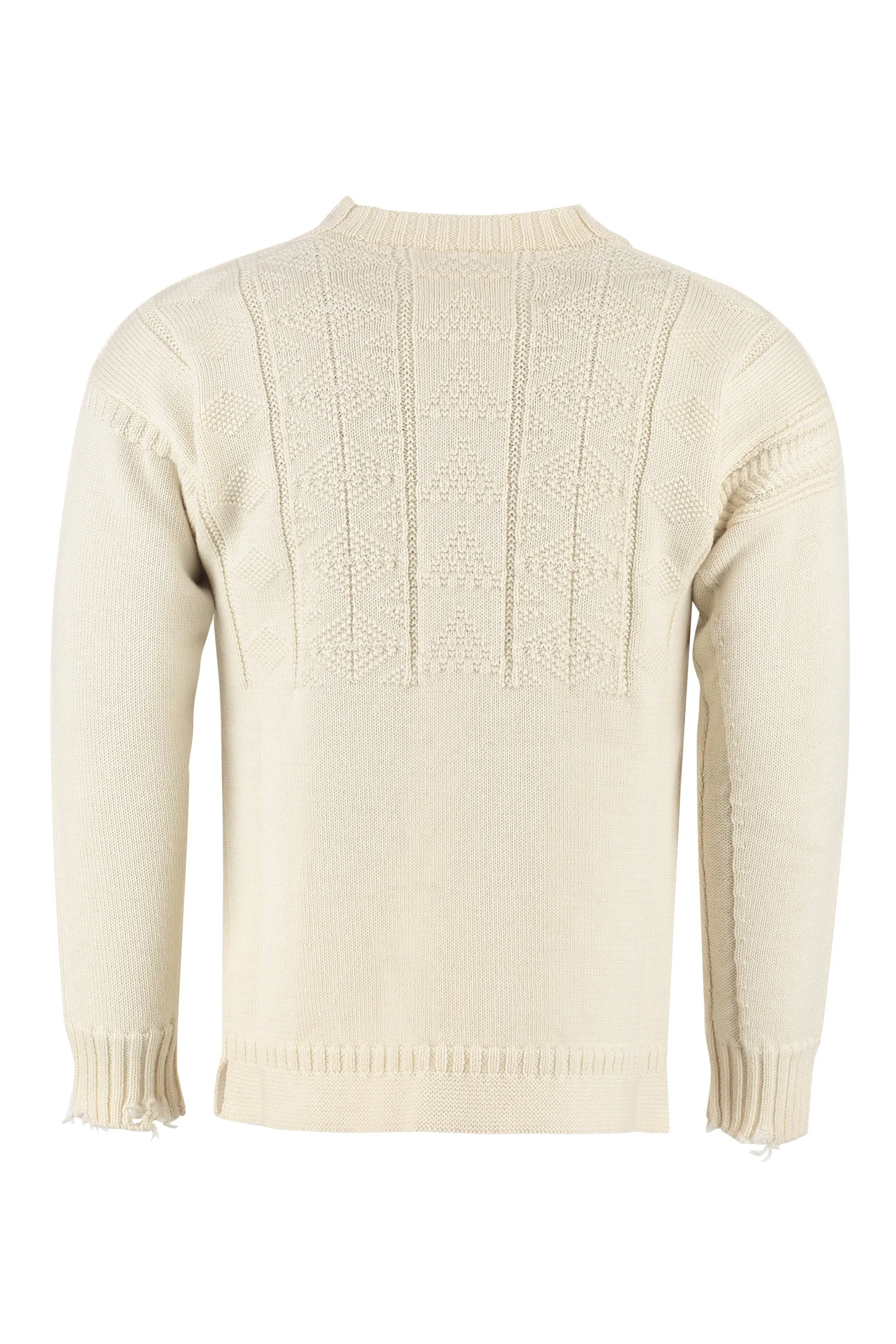 Maison Margiela Distressed Crewneck Sweater