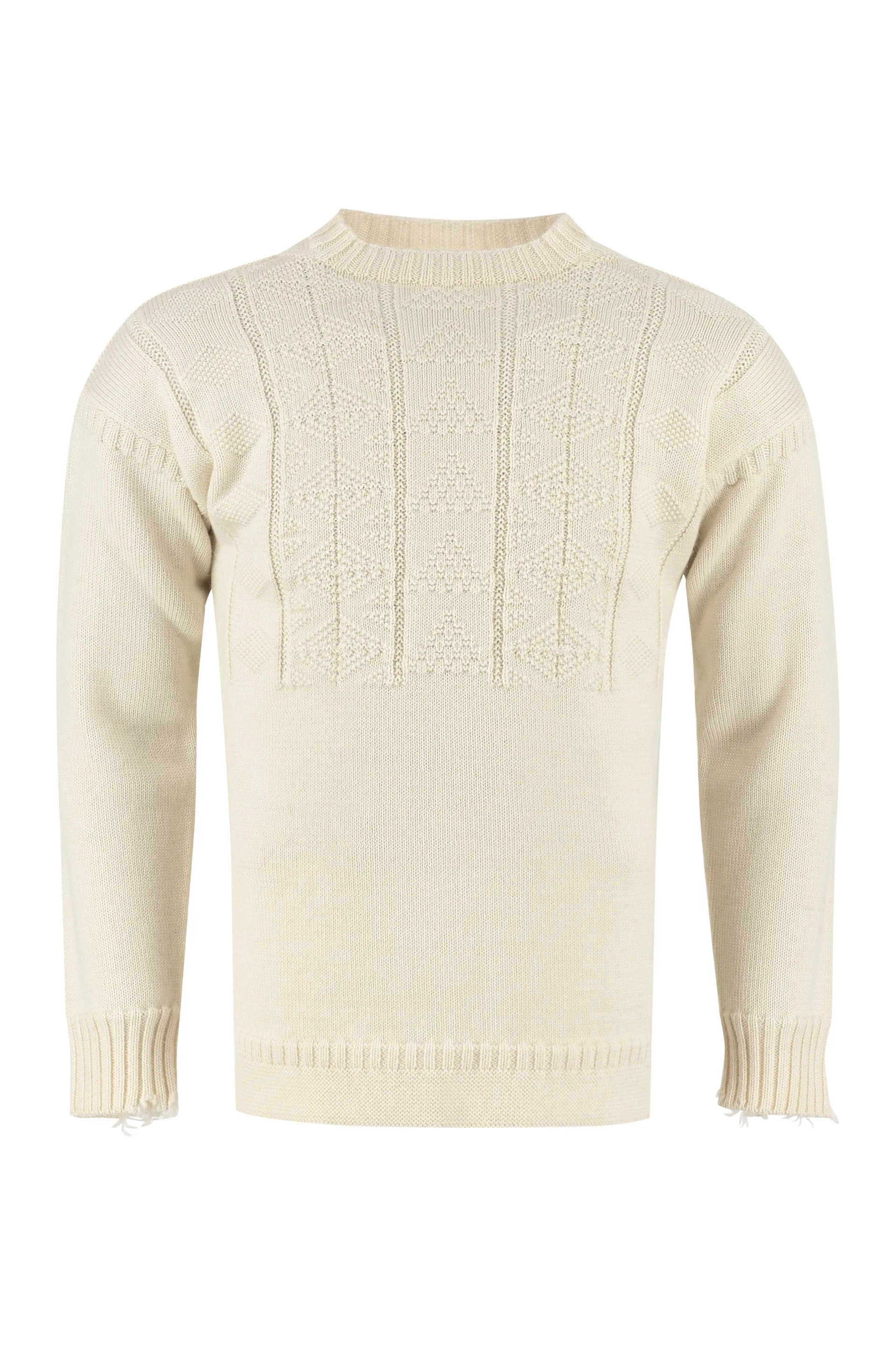 Maison Margiela Distressed Crewneck Sweater