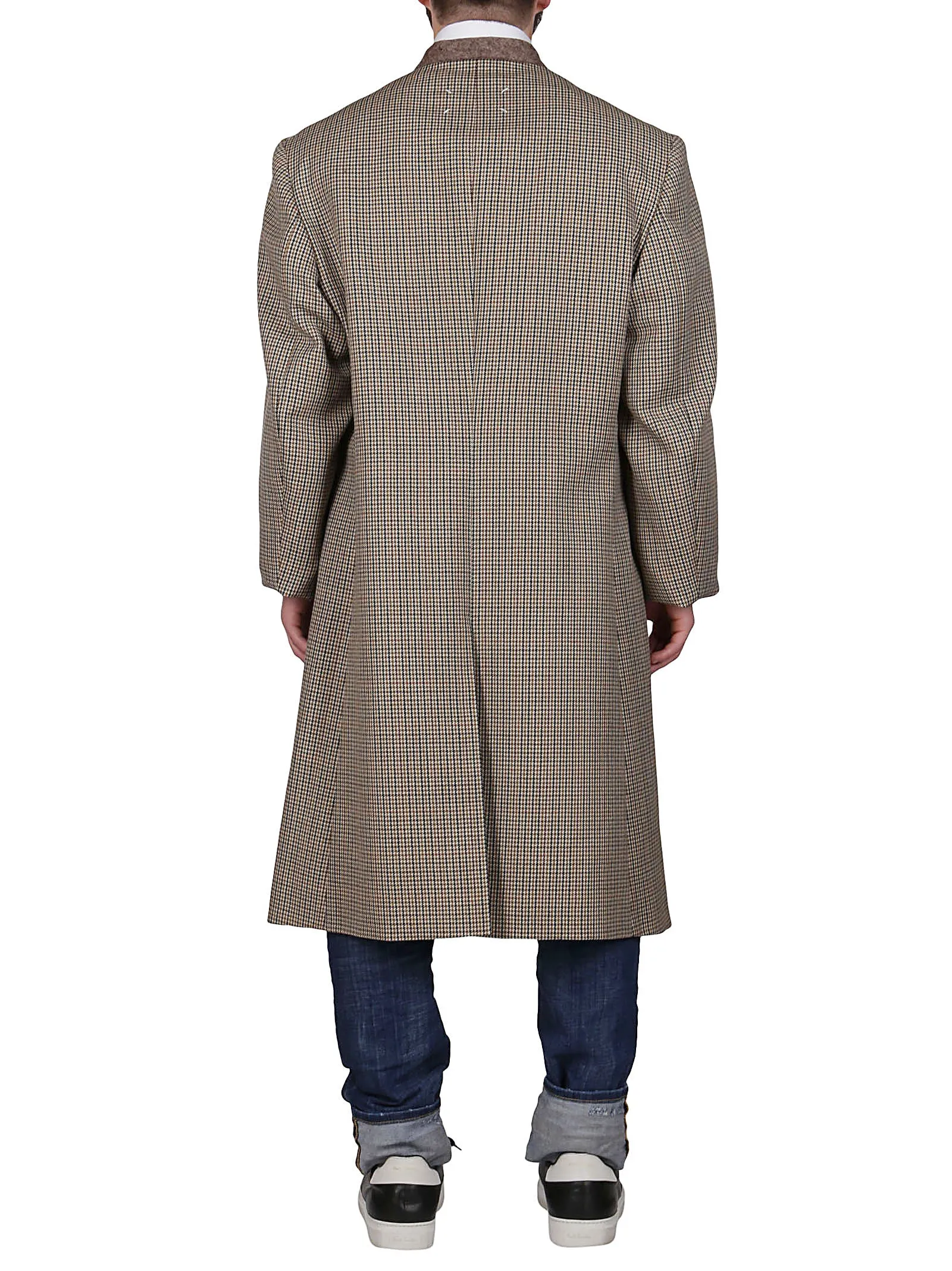 Maison Margiela Flap-Pocket Collarless Coat