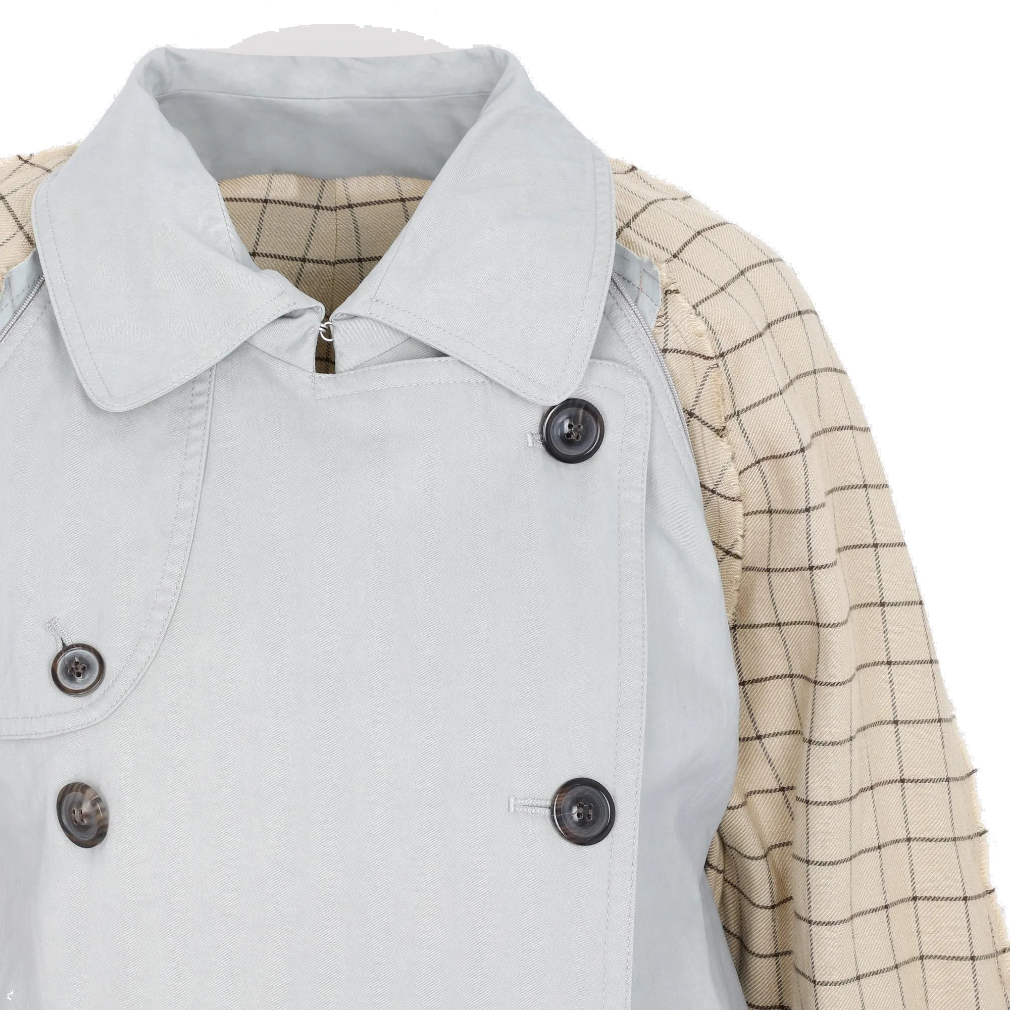 Maison Margiela Panel Double Breasted Trench Coat
