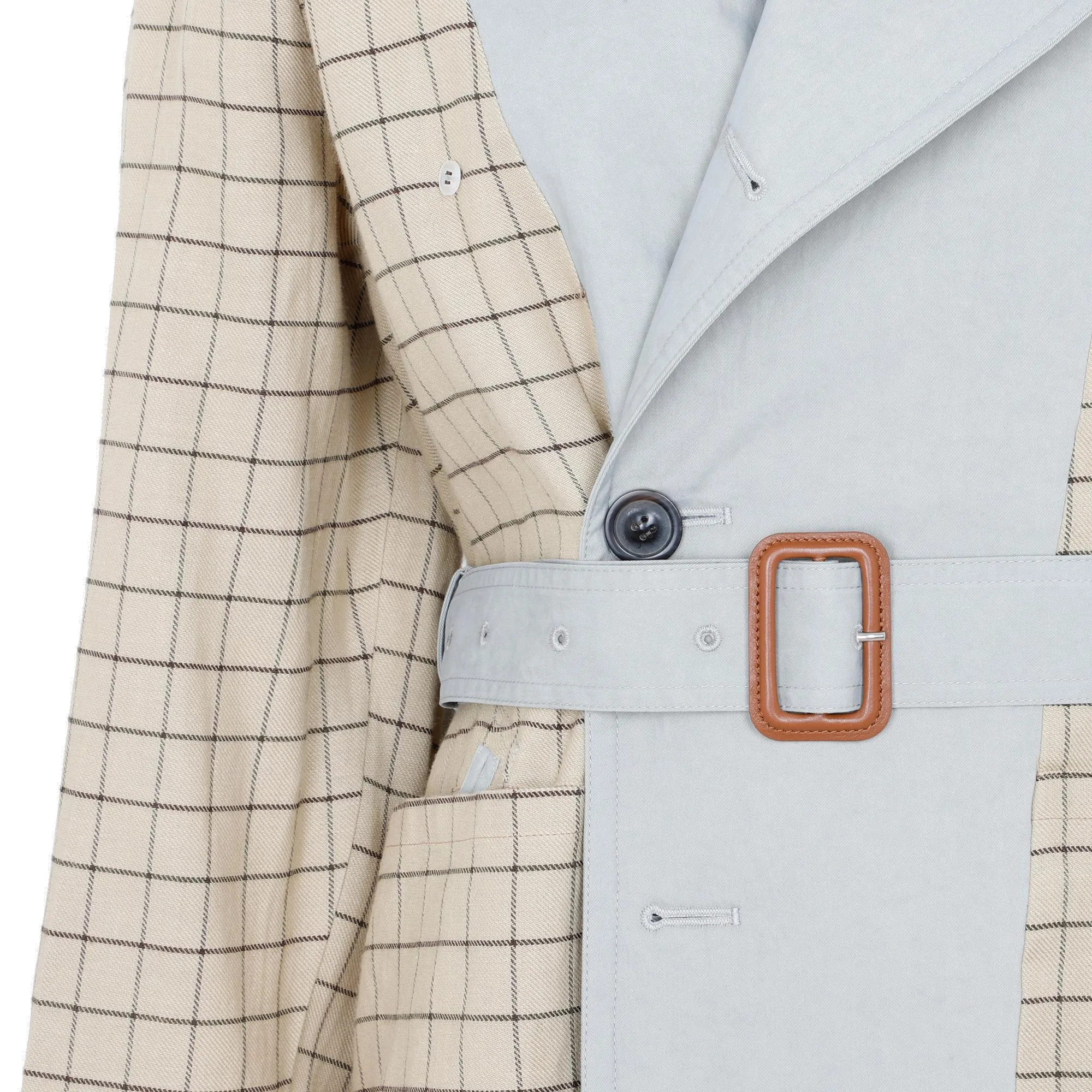 Maison Margiela Panel Double Breasted Trench Coat